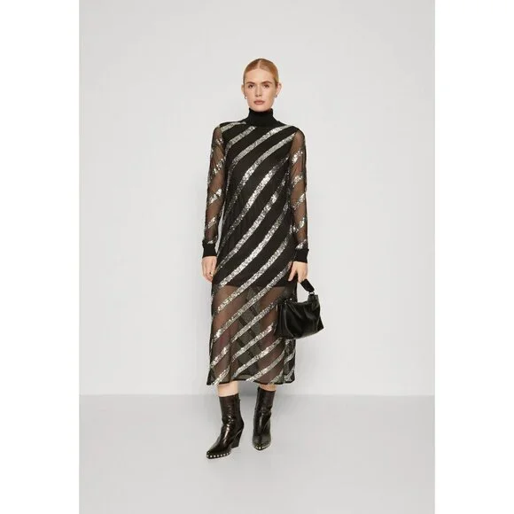 all saints juela sequin dress ALLSAINTS Juela Crew Sequin Dress